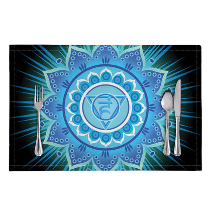 Vishuddha Chakra Mandala Print Placemat