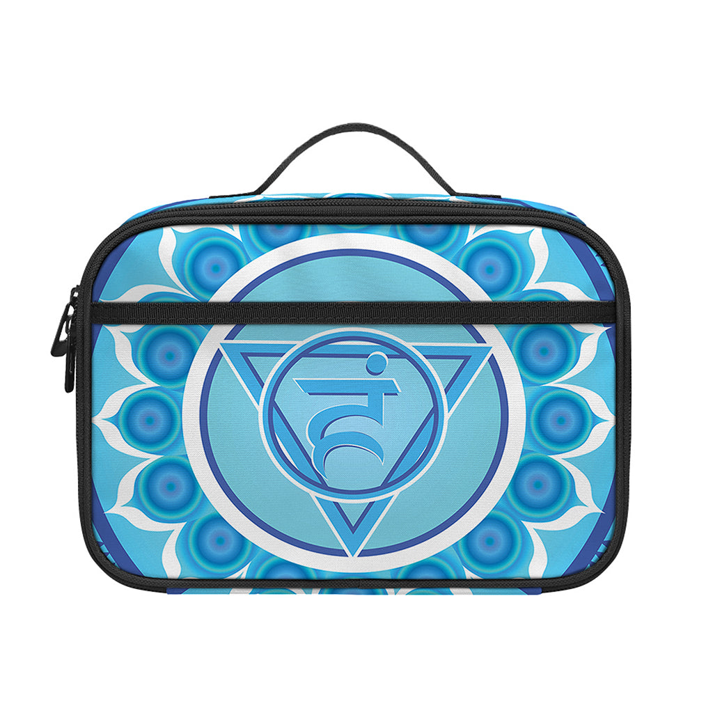 Vishuddha Chakra Mandala Print Portable Lunch Bag