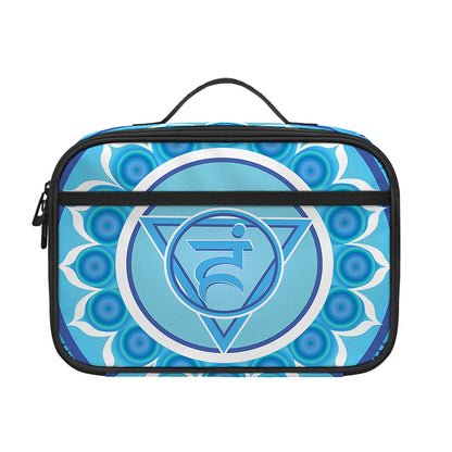 Vishuddha Chakra Mandala Print Portable Lunch Bag