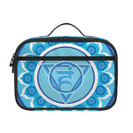 Vishuddha Chakra Mandala Print Portable Lunch Bag