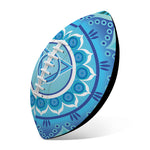 Vishuddha Chakra Mandala Print Rugby Ball