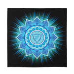 Vishuddha Chakra Mandala Print Silk Bandana