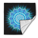 Vishuddha Chakra Mandala Print Silk Bandana