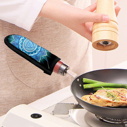Vishuddha Chakra Mandala Print Skillet Handle Cover