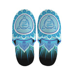 Vishuddha Chakra Mandala Print Slippers