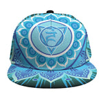 Vishuddha Chakra Mandala Print Snapback Cap