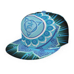 Vishuddha Chakra Mandala Print Snapback Cap
