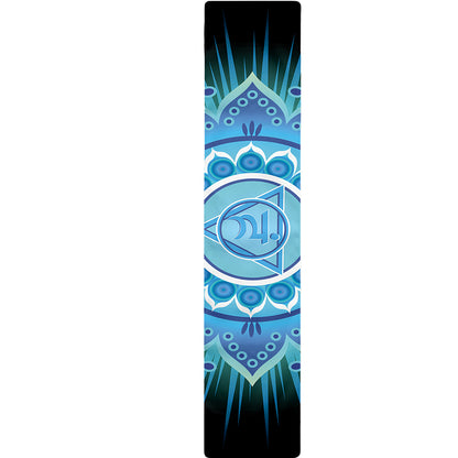 Vishuddha Chakra Mandala Print Table Runner