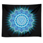 Vishuddha Chakra Mandala Print Tapestry