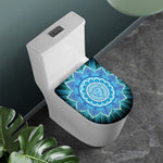 Vishuddha Chakra Mandala Print Toilet Lid Cover