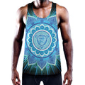 Vishuddha Chakra Mandala Print Men's Workout Tank Top