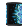 Vishuddha Chakra Mandala Print Trifold Wallet