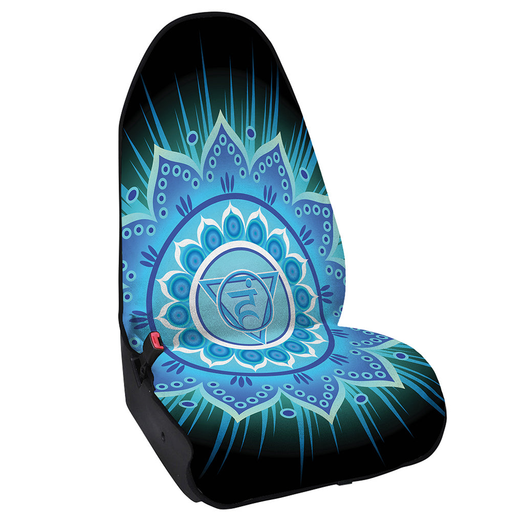 Vishuddha Chakra Mandala Print Waterproof Car Seat Cover