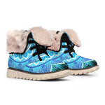 Vishuddha Chakra Mandala Print Winter Boots