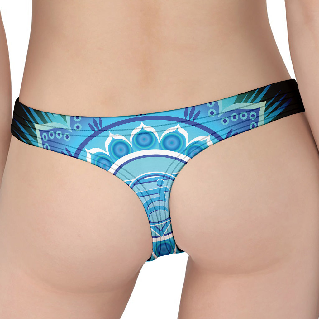 Vishuddha Chakra Mandala Print Women's Thong