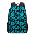 Vishuddha Chakra Pattern Print 17 Inch Backpack