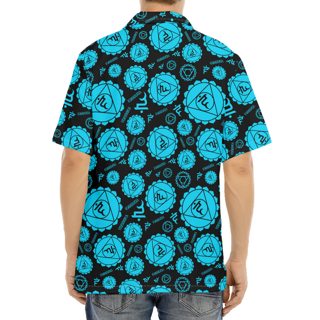 Vishuddha Chakra Pattern Print Aloha Shirt