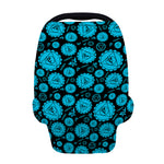 Vishuddha Chakra Pattern Print Baby Seat Cover