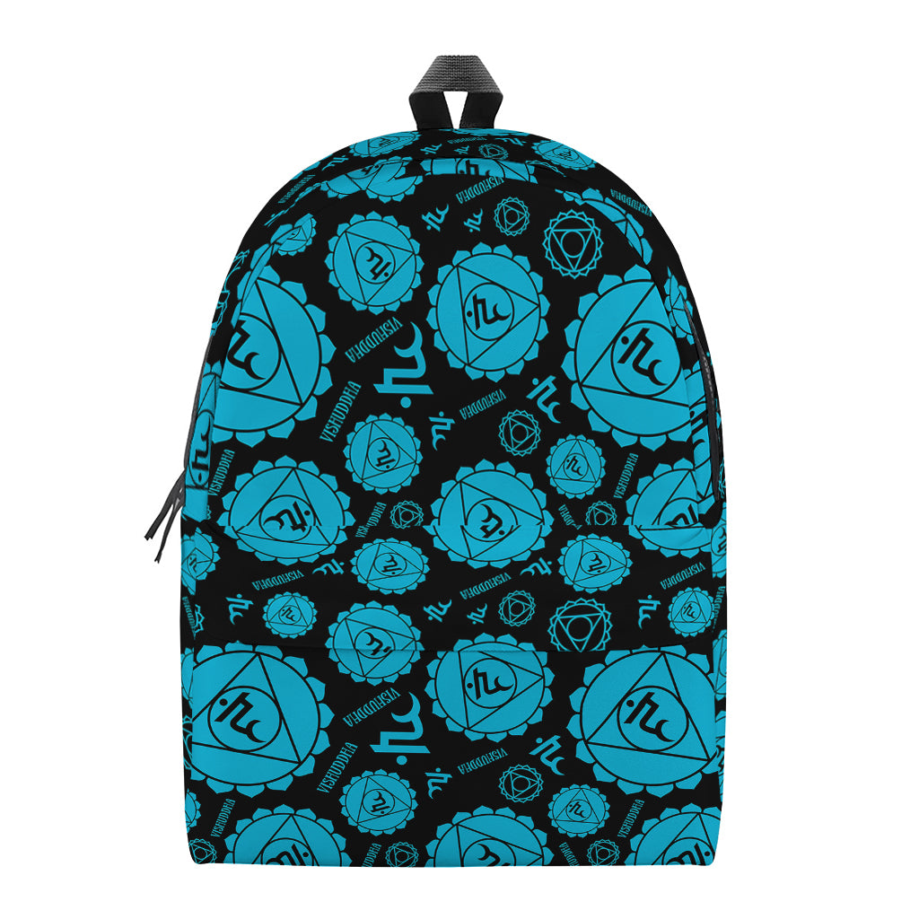 Vishuddha Chakra Pattern Print Backpack