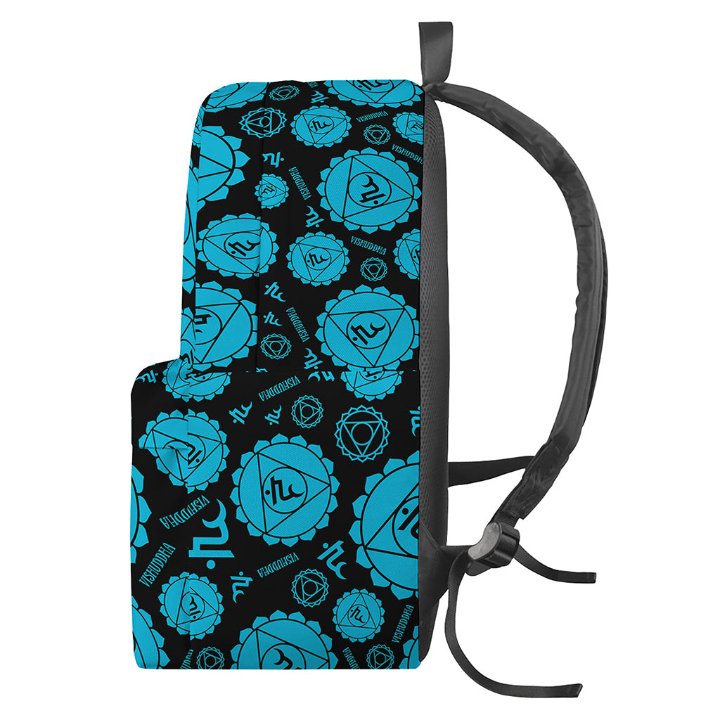 Vishuddha Chakra Pattern Print Backpack