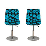 Vishuddha Chakra Pattern Print Bar Stool Covers