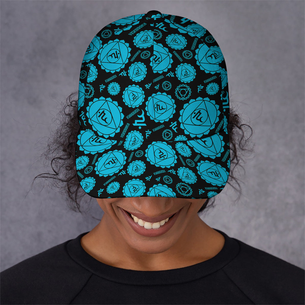 Vishuddha Chakra Pattern Print Baseball Cap