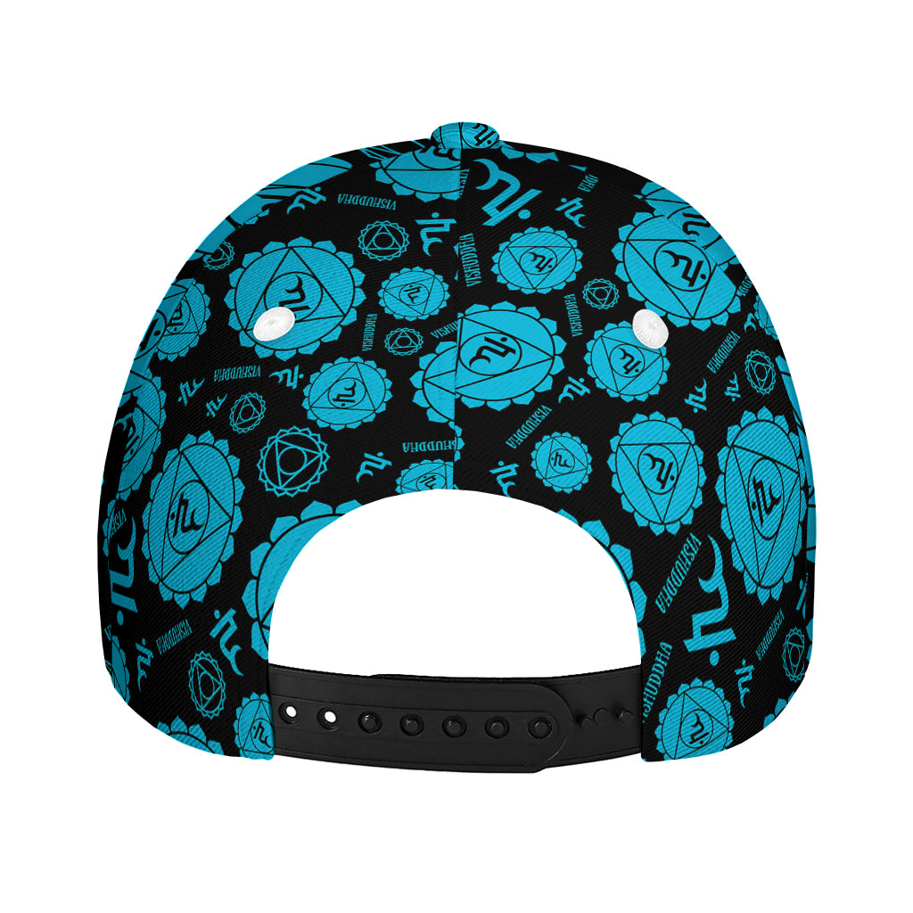 Vishuddha Chakra Pattern Print Baseball Cap