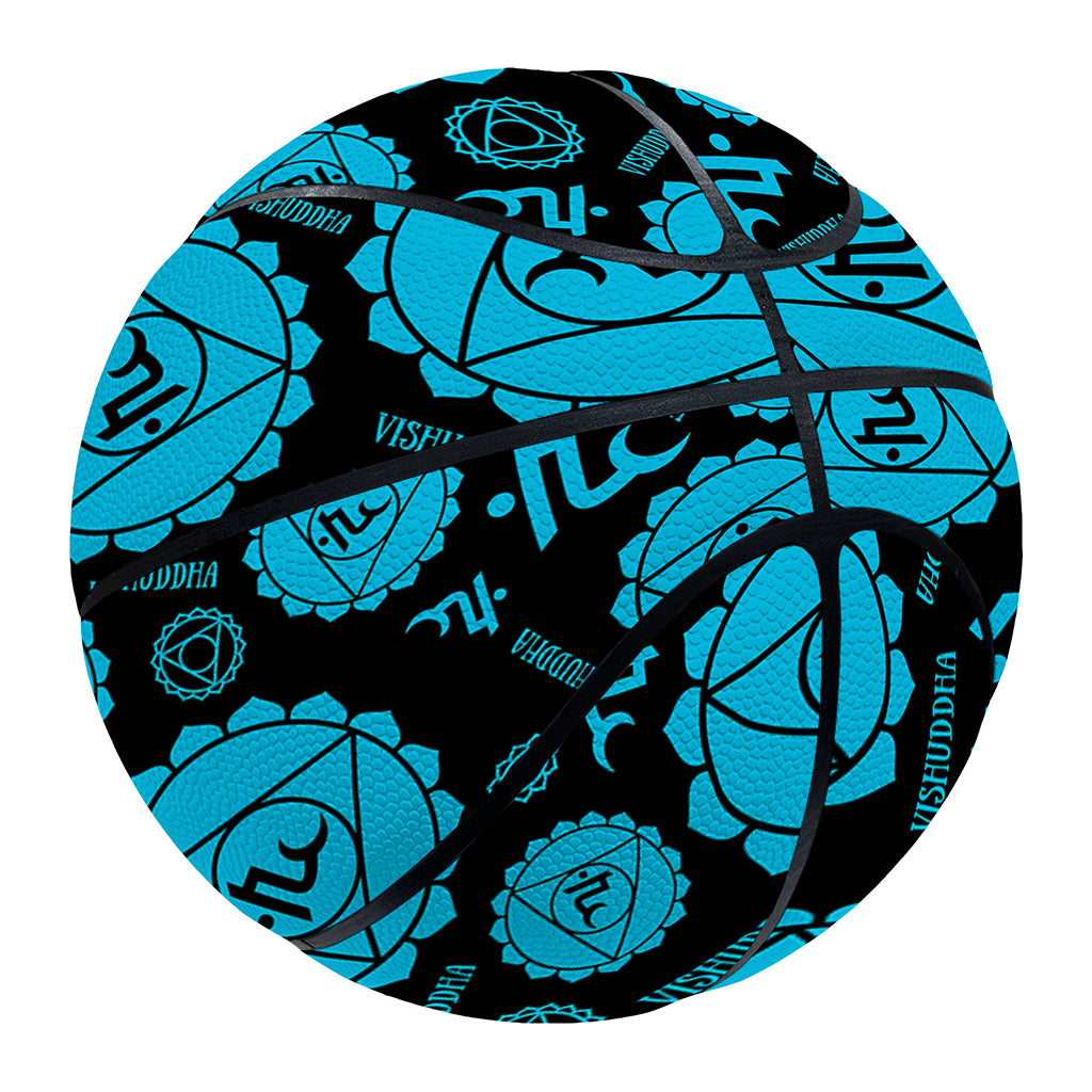 Vishuddha Chakra Pattern Print Basketball