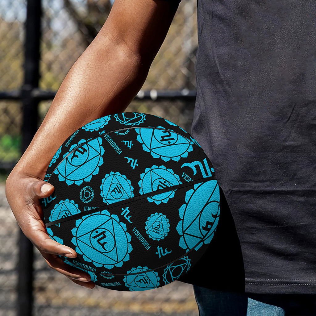 Vishuddha Chakra Pattern Print Basketball