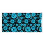 Vishuddha Chakra Pattern Print Beach Towel