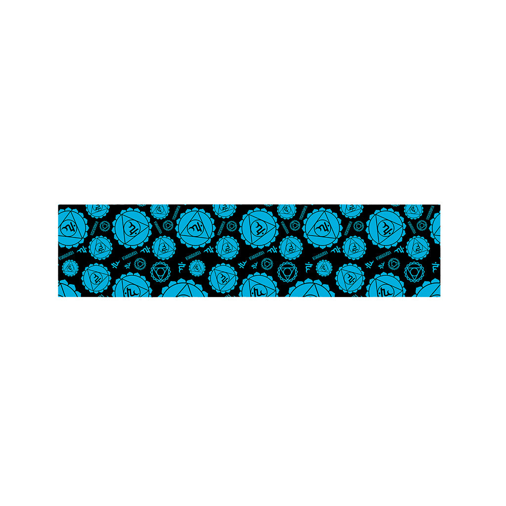 Vishuddha Chakra Pattern Print Bed Runner