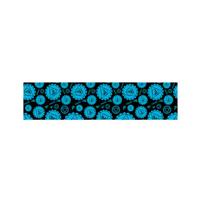Vishuddha Chakra Pattern Print Bed Runner