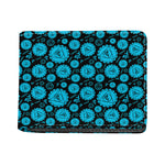 Vishuddha Chakra Pattern Print Bifold Wallet