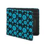 Vishuddha Chakra Pattern Print Bifold Wallet