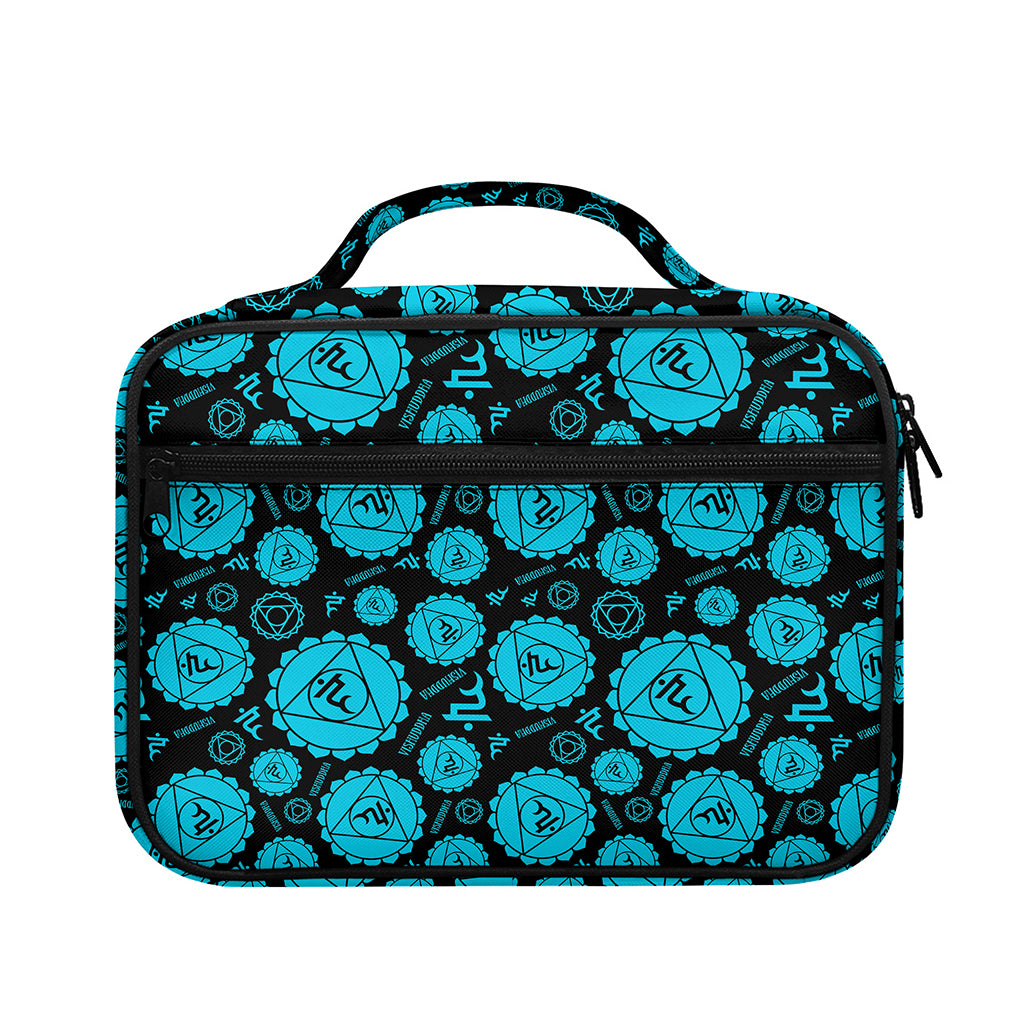 Vishuddha Chakra Pattern Print Briefcase Bible Bag