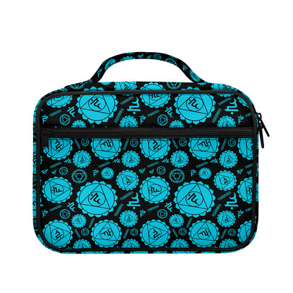 Vishuddha Chakra Pattern Print Briefcase Bible Bag