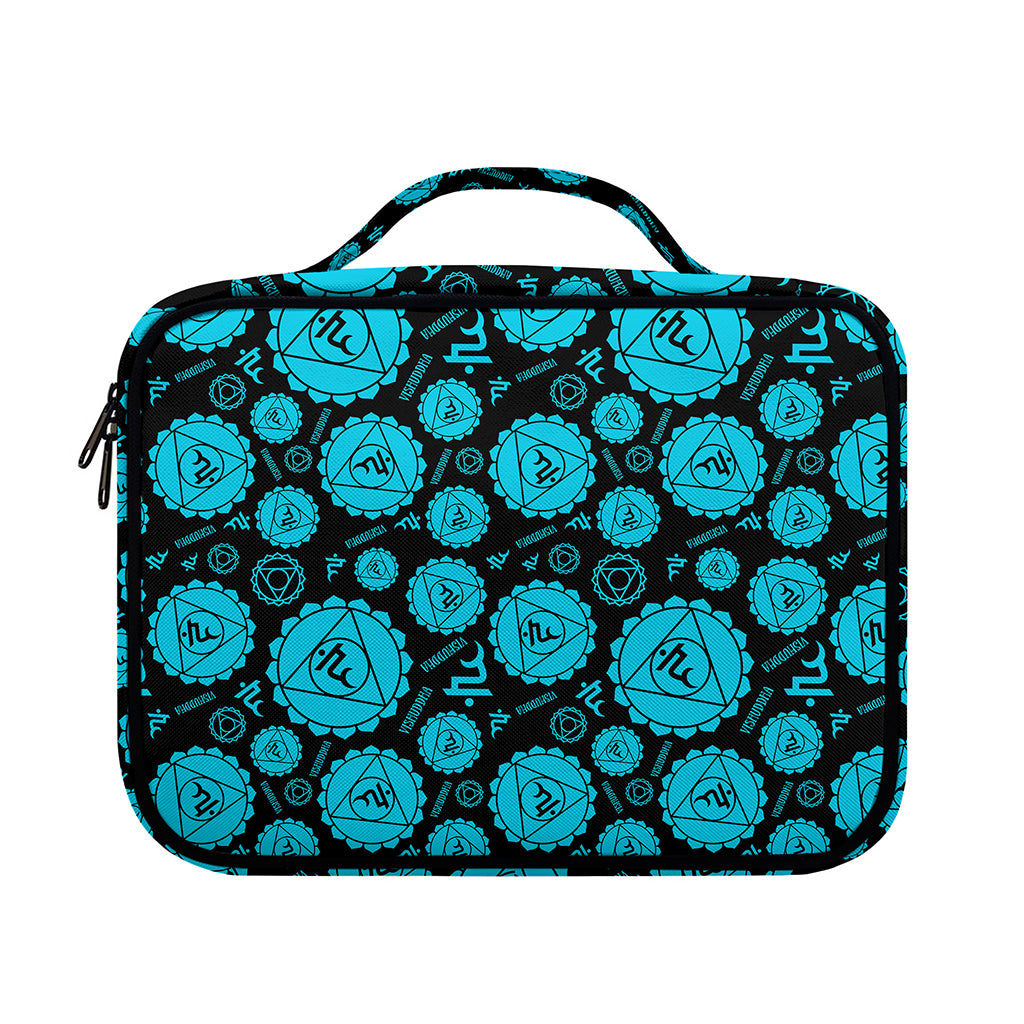 Vishuddha Chakra Pattern Print Briefcase Bible Bag