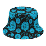Vishuddha Chakra Pattern Print Bucket Hat
