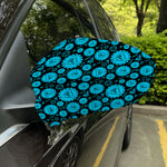 Vishuddha Chakra Pattern Print Car Side Mirror Covers