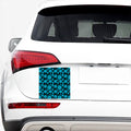 Vishuddha Chakra Pattern Print Car Sticker