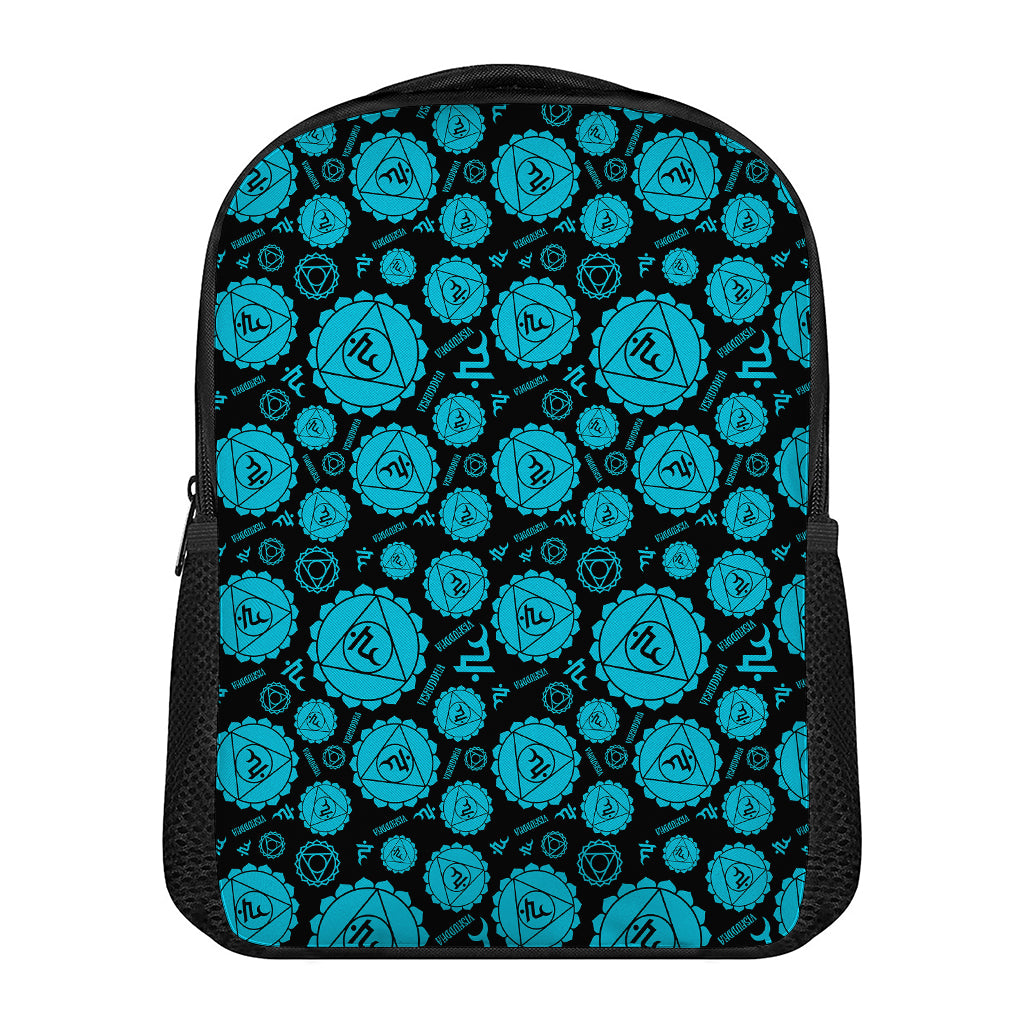 Vishuddha Chakra Pattern Print Casual Backpack