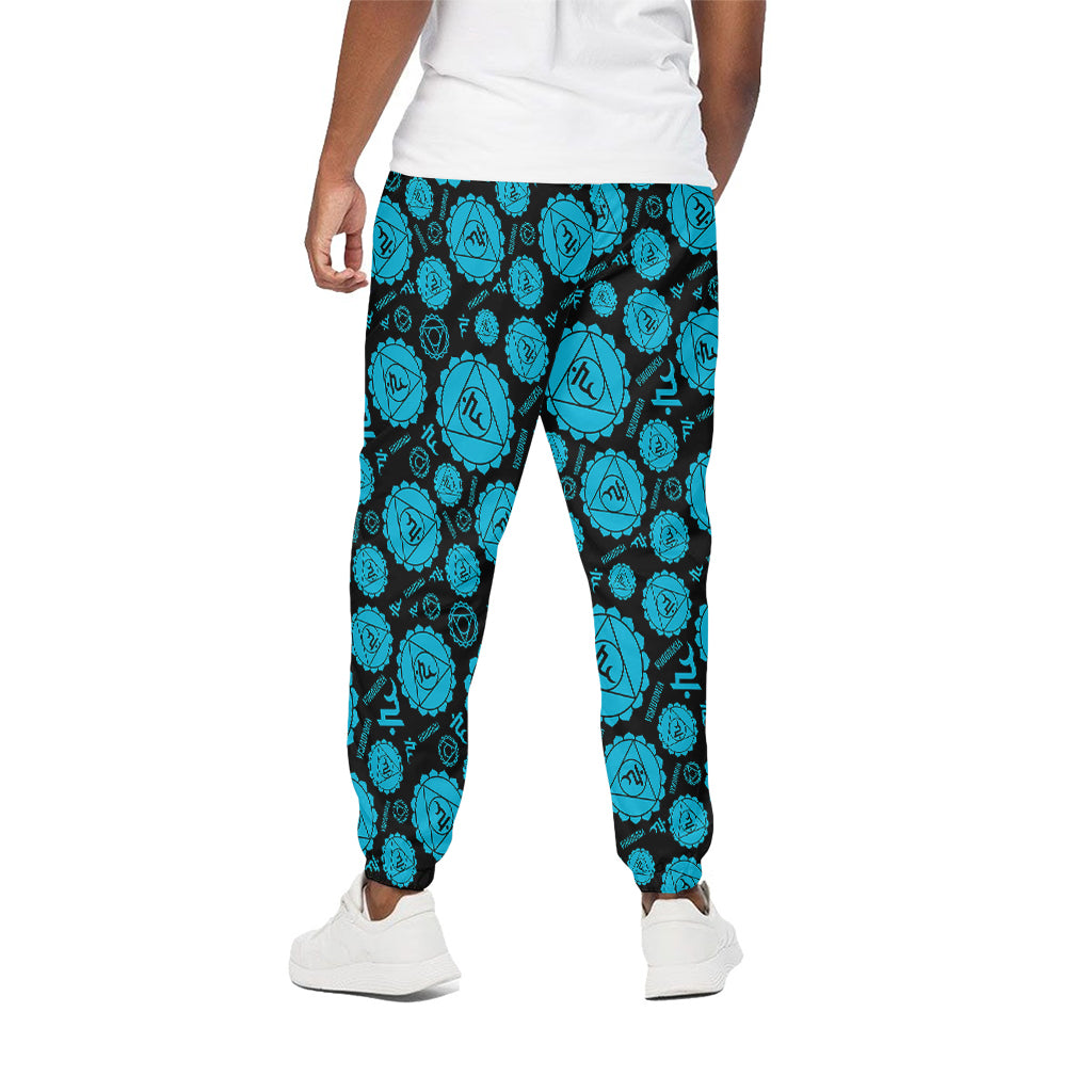 Vishuddha Chakra Pattern Print Cotton Pants