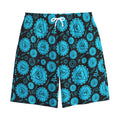 Vishuddha Chakra Pattern Print Cotton Shorts