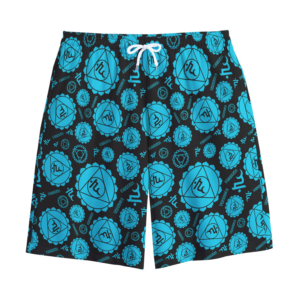 Vishuddha Chakra Pattern Print Cotton Shorts