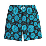 Vishuddha Chakra Pattern Print Cotton Shorts