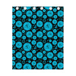 Vishuddha Chakra Pattern Print Curtain