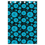 Vishuddha Chakra Pattern Print Curtain
