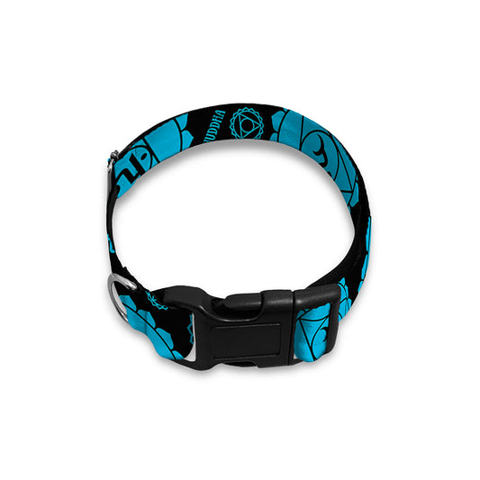 Vishuddha Chakra Pattern Print Dog Collar