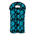 Vishuddha Chakra Pattern Print Double Neoprene Wine Tote