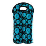 Vishuddha Chakra Pattern Print Double Neoprene Wine Tote